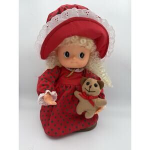 Vintage Telco MOTION-ettes of Christmas SMALL FRY 12" Animated Musical GIRL